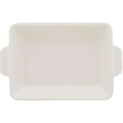 Kit 3 Refratários de Porcelana Brancas com Alças 28x17cm Basic Lyor Assadeiras Travessas