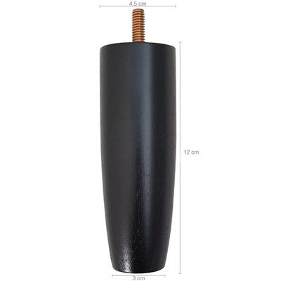 Pé Para Cama Colchão Box Baú Casal ou Solteiro 12cm