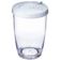 Kit 4 Queijeiras Farinheiras Plásticas com Tampa 350ml Branc