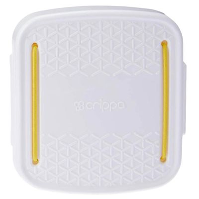 Porta Cotonetes Portátil Branco para Viagem Acessórios com Elástico Interno Crippa