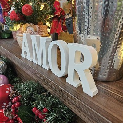 Amor Deco Em Madeira Bra (hollywood) C-1 Un