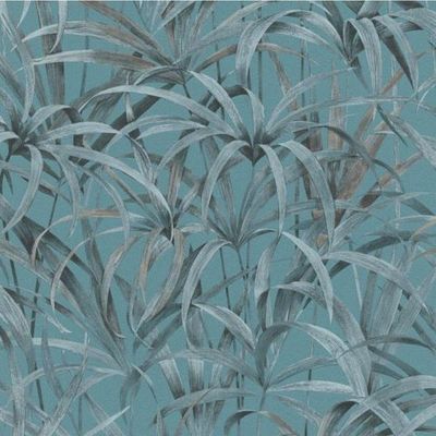 Papel De Parede Code Nature Folhagem Azul 10213-18