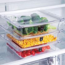 Travessa Quadrada Hermética 1,9L Crippa com Tampa Porta Frios Saladas Frutas Transparente