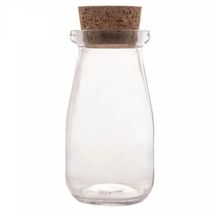 Kit 6 Mini Potes Tampa Rolha 100ml Vidro Lyor Lembrancinhas Porta Mantimentos Decorativo