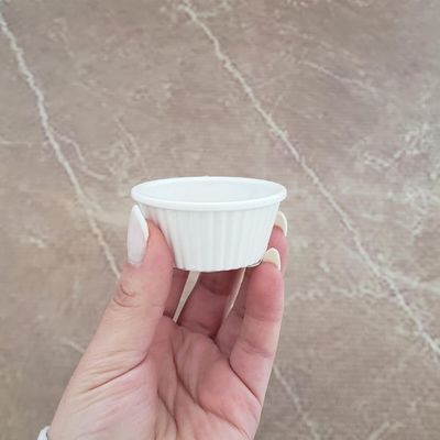 Ramekin Canelado Melamina 30ml Bar Lancheria para Molhos Maionese Katchup Mostarda