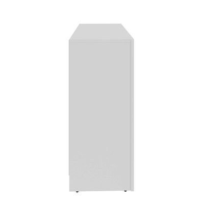 Balcão para Escritório com 2 Portas e 1 Prateleira ME4103 Branco Tecnomobili