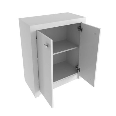 Balcão para Escritório com 2 Portas e 1 Prateleira ME4103 Branco Tecnomobili