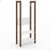 Closet de Quarto com 3 Prateleiras Guarda Roupas Branco Nogal Armário AZ1029 Tecnomobili