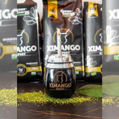 Erva Mate de Chimarrão Ximango 500g Pura Folha Export Sem Açúcar Green Energy