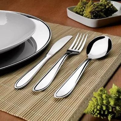 Conjunto 12 Colheres de Mesa Inox 19cm Brinox Lyon Sopas Caldos Sorvete
