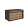 Gabinete Suspenso 80cm Mel Grafite com Gavetão e 1 Toalheiro BH8040MG com Puxador