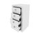 Gaveteiro 4 Gavetas Escritório Home Office ME4133 Branco Tecnomobili