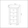 Gaveteiro 4 Gavetas Escritório Home Office ME4133 Branco Tecnomobili