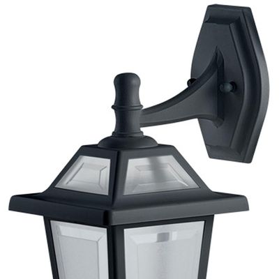 Kit 3 Arandelas Luminárias de Parede Pretas Retro Vintage Colonial 39cm Externa 384