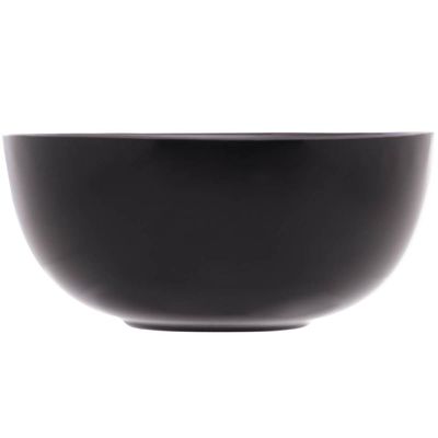 Bowl de Vidro 300ml Tigela Cumbuca Preta Shimeji Opalino Diwali Sobremesa Preto