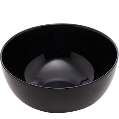 Bowl de Vidro 300ml Tigela Cumbuca Preta Shimeji Opalino Diwali Sobremesa Preto