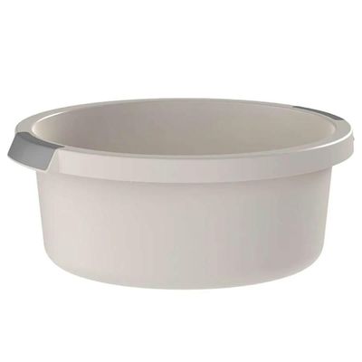 Bacia Flow 5L Bege Ou com Pega Ergonômica e Gradação de Litros Lavanderia Limpeza