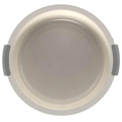 Bacia Flow 5L Bege Ou com Pega Ergonômica e Gradação de Litros Lavanderia Limpeza