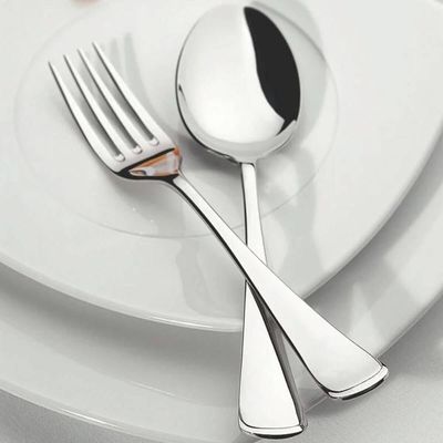 Faqueiro Tramontina Mônaco Inox 42 peças Facas de Mesa 6mm Estojo de Madeira