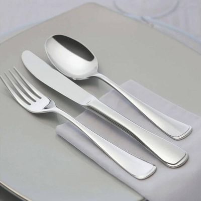Faqueiro Tramontina Mônaco Inox 42 peças Facas de Mesa 6mm Estojo de Madeira