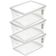 3 Caixas Plásticas Organizadoras 60L com Tampa My Closet Ordene Multiuso