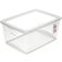 Kit 6 Caixas Organizadoras Plásticas 60L com Tampa My Closet Ordene Multiuso Transparente Retangulares