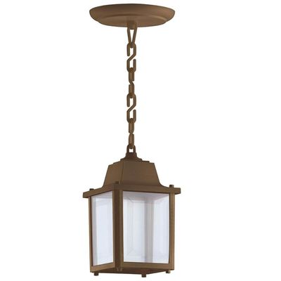 Pendente Luminária Marrom de Teto 37cm Colonial Vintage Exte