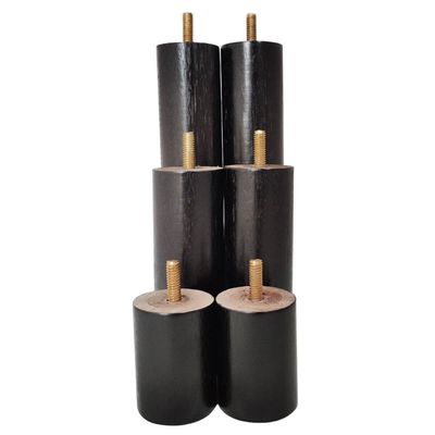 Kit 6 Pés Anti Refluxo Para Cama Pés De Madeira Cama Box