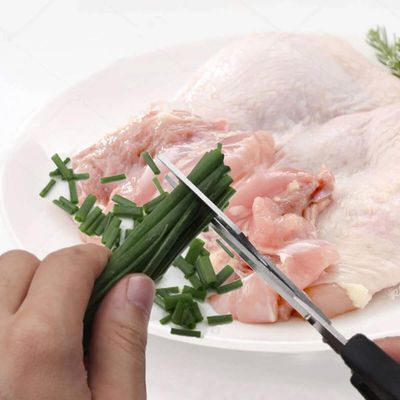 Kit 2 Tesouras de Cozinha 21,5cm Inox Desmontável Multiuso Culinária Preta Mundial