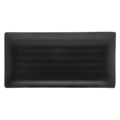 Kit 6 Pratos Sushi Travessa Melamina Preta 30x15cm Lyor Tóquio Comida Japonesa