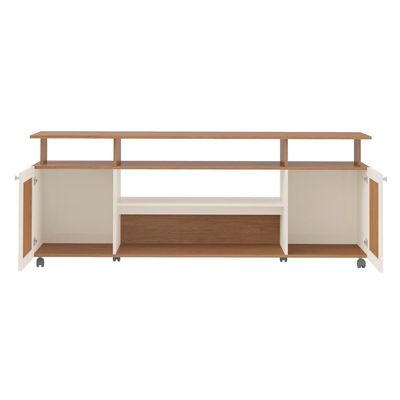 Rack Ipanema para TVs de até 75 Artely Cinamomo/Off White