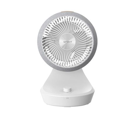 Circulador de Ar Spirit Orbit 20cm com 3 Velocidades e Múltiplas Inclinações Branco com Cinza