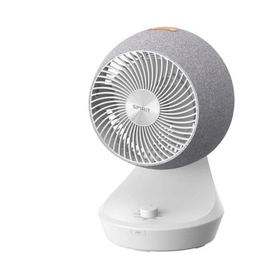 Circulador de Ar Spirit Orbit 20cm com 3 Velocidades e Múltiplas Inclinações Branco com Cinza