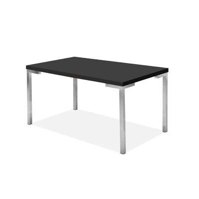 Mesa de Jantar Aço Nobre Kansas com 6 Cadeiras Preto