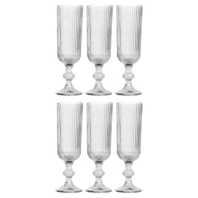 Conjunto de Taças L`Hermitage Cameratta em Vidro 160ml - 6 Peças Transparente