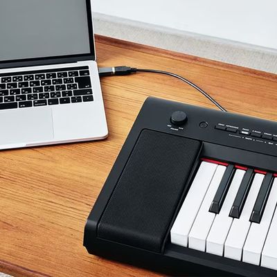 Piano Digital NP 15B Piaggero Preto 61 Teclas com Fonte Bivolt Yamaha