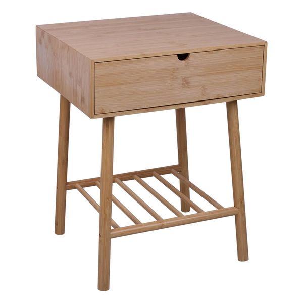 Mesa de Cabeceira Bambu Cazza Serene 40x35x50,5cm