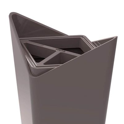 Porta Escova De Dentes Cinza Tornado Prisma Crippa Banheiro Pia Lavabo