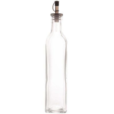 Kit 6 Garrafas Porta Azeite 510ml Vidro Bico Dosador Frasco Transparente para Vinagre Lyor
