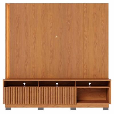 Estante Painel Para Tv 75 Pol Led 200cm Yarden C04 Freijó - Lyam Decor