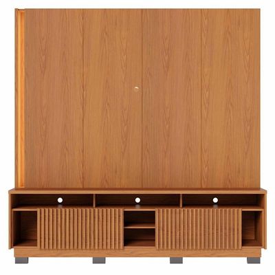 Estante Painel Para Tv 75 Pol Led 200cm Yarden C04 Freijó - Lyam Decor