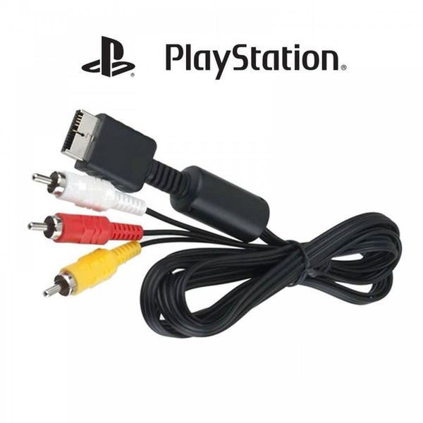 Cabo Av Audio E Video Rca Para Playstation Ps3 Ps2 Ps1