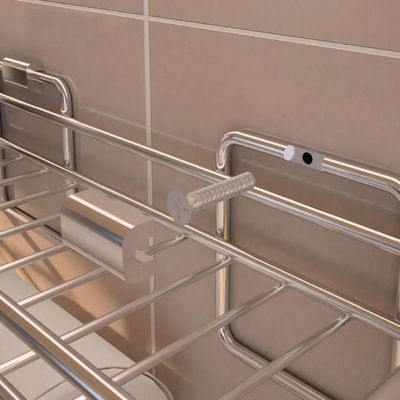 Escorredor de Louça Aéreo com Bandeja e Porta Talheres Masutti Copat em Aço Inox