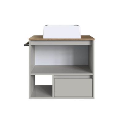 Gabinete Suspenso 60cm Arenas Cuba Nicho Toalheiro e Gaveta BH8050MACUBA