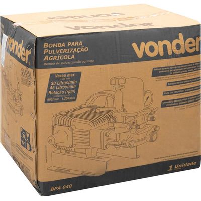 Bomba para Pulverização Agrícola BPA 040 Vonder com Mangueira Veneno Roça