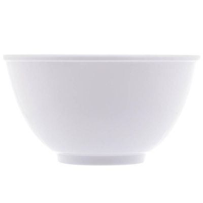 Bowl de Melamina 12x6,5cm Branco Basic Lyor Cumbuca Tigela para Fruta Sobremesa Cereais Ingredientes