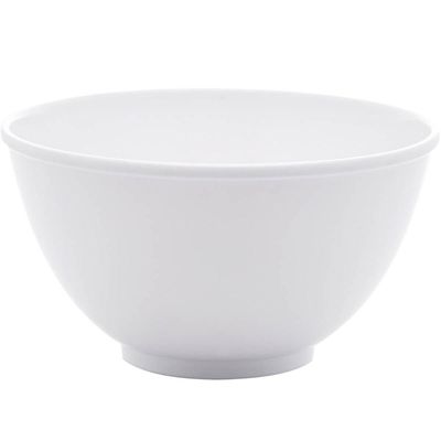 Bowl de Melamina 12x6,5cm Branco Basic Lyor Cumbuca Tigela para Fruta Sobremesa Cereais Ingredientes