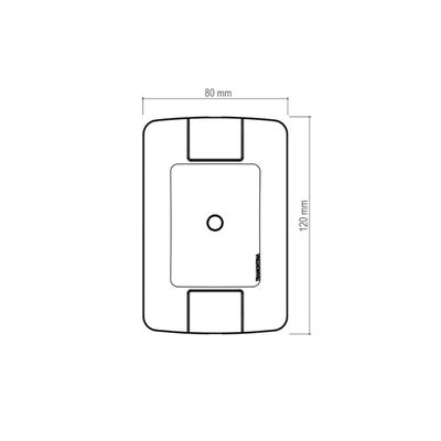 Kit 9 Placa com 1 Furo 9,5 mm 4x2 Tramontina Aria Branca