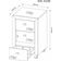 Gaveteiro Escritório 38,5x37,5x60,5cm 3 Gavetas Rodízio Multiuso Home Office Cômoda ME4108 Amêndoa Tecnomobili