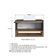 Gabinete Suspenso 80cm Mel Grafite com Cuba 1 Nicho 1 Porta e Toalheiro BH8060MG
